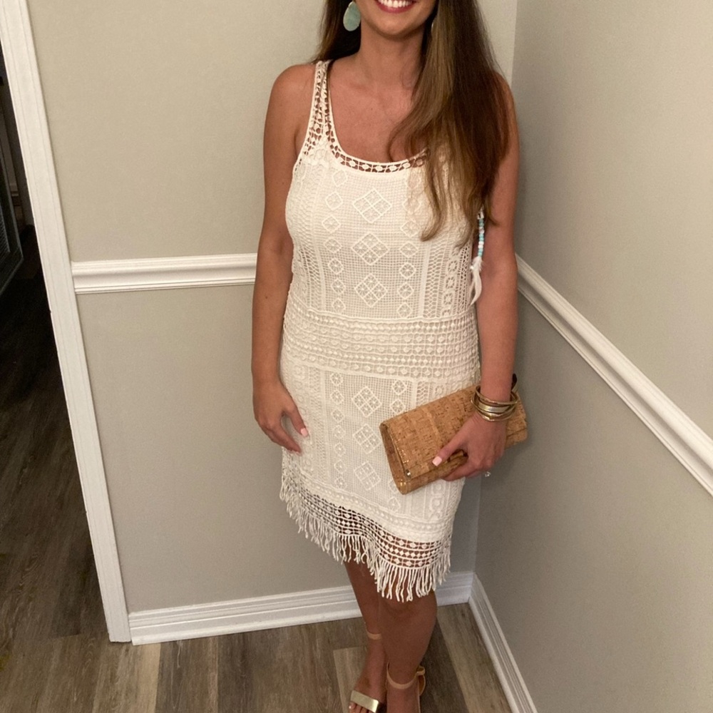 Ralph Lauren Ivory Cotton Knit dress